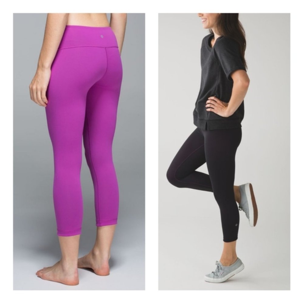 Lululemon Wunder Under Reversible Crop Leggings